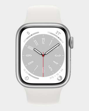 Apple watch silver with white band hotsell