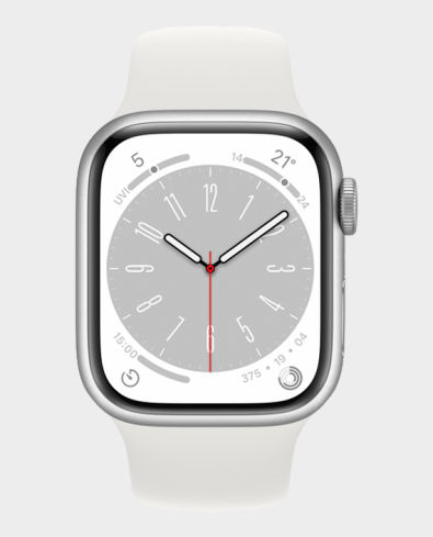 Buy Apple Watch Series 8 MP6K3 GPS 41mm Silver Aluminium Case with