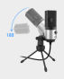 FIFINE K669B USB Microphone with Volume Dial for Streaming
