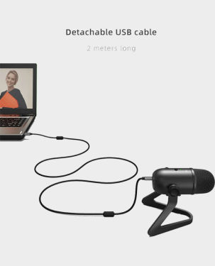 FIFINE K678 studio USB Microphone with Low-Latency monitoring