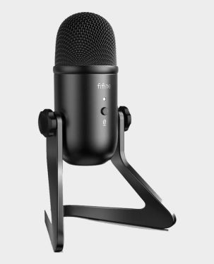 FIFINE K678 studio USB Microphone with Low-Latency monitoring in Qatar
