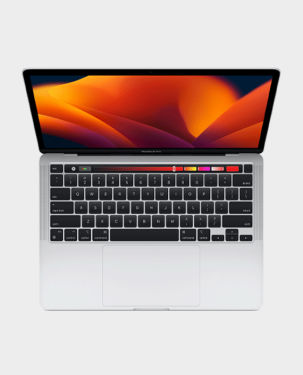 Apple MacBook Pro 13 inch 2022 MNEP3 Apple M2 chip (8-core CPU, 10-core GPU) 8GB RAM 256GB SSD 13.3-inch Retina Display macOS Silver (Arabic Keyboard)