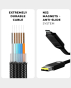 RollingSquare inCharge X Max 6 in 1 Cable 5ft/1.5m