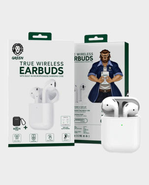 Green True Wireless Earbuds 2