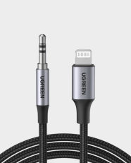 Ugreen Lightning to 3.5mm Aux Cable Aluminum Shell With Braided 1m in Qatar