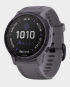 Garmin 010-02409-15 Fenix 6S Pro Solar Smartwatch with Amethyst Steel and Band (Shale Grey) in Qatar