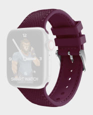 Green Elite Silicone With Style Strap for Apple Watch 42/44/45mm (Purple) in Qatar