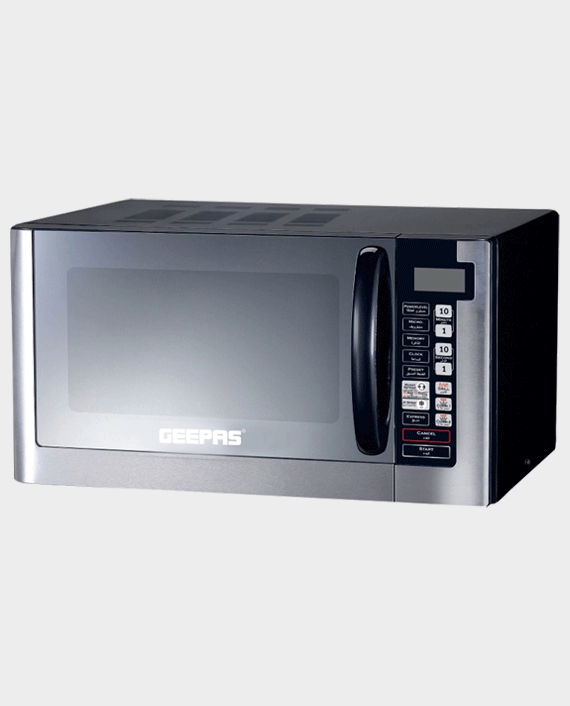 Buy Geepas GMO1898 45 Litre 1000W Microwave Oven (Black) in Qatar