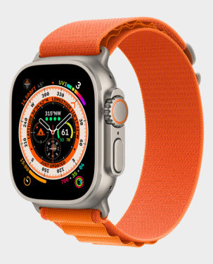 Apple Watch Ultra MNHH3 GPS + Cellular 49mm Titanium Case with Orange Alpine Loop Small