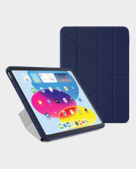 Pipetto Origami Case for iPad 10th Gen 2022 (PO52-113-V) (Dark Blue) in Qatar