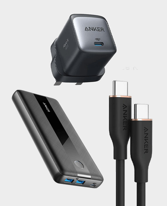Anker 20000 mAh Power Bank, PowerCore (Series 3), Fast Charging PowerIQ  (PIQ) Technology, USB-C Input/Output - Anker Nepal