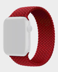 Green Braided Solo Loop Strap for Apple Watch 38/40mm (Red) in Qatar