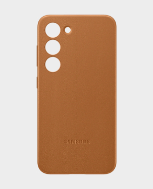 Samsung Galaxy S23 Plus Leather Cover EF-VS916LAEGWW (Camel) in Qatar