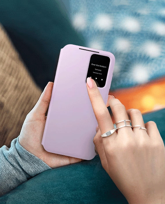 Buy Samsung Galaxy S23 Smart View Wallet Case EF-ZS911CVEGWW (Lavender ...