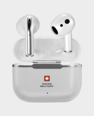 Swiss Military Victor 2 ENC True Wireless Earbuds (White) in Qatar