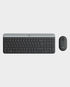 Logitech Slim Wireless Keyboard and Mouse Combo (Arabic) MK470 (Graphite) in Qatar