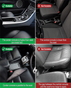Macnoa Car Seat Pouch MA-22SEPO-BK (Pack of 2)