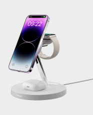 SwitchEasy MagPower 4-in-1 Magnetic Wireless Charging Stand 15W Fast Charge (White) in Qatar