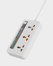 Porodo Multi-Port Power Hub 4 USB-A/USB-C 2m (White) in Qatar