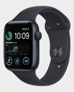 Apple Watch SE 2nd Gen MNTG3 GPS 44mm Midnight Aluminum Case With Midnight Sport Band
