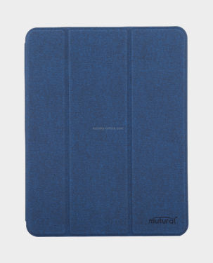 Mutural Yashi Series Tailor-made Case with Pencil Slot for iPad Air 10.9 inch 4th 2020 (Blue) in Qatar