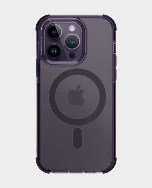 Uniq Hybrid MagClick Charging Combat for iPhone 14 Pro (Fig Purple) in Qatar