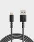 Anker PowerLine Select+ USB Cable to Lightning Connector 6ft 4000 Bend Lifespan Cable A8013H12 (Black)