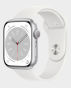 Apple Watch Series 8 MP6P3 GPS 45 mm (S M) Silver Aluminum Case With White Sport Band