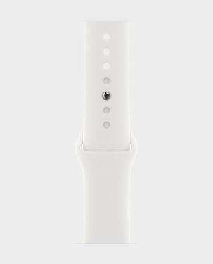 Apple Watch Series 8 MP6Q3 GPS 45mm (M L) Silver Aluminum Case With White Sport Band