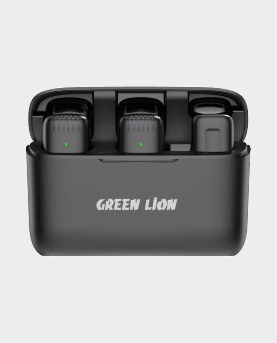 Buy Green 2 in 1 Wireless Microphone Lightning GN2WMICCLGBK in Qatar