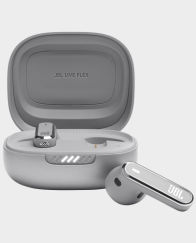 JBL Live Flex True Wireless Noise Cancelling Earbuds (Silver) in Qatar