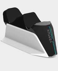 Vertux Dual Dock Charging Hub For PS5 Dual Sense Controller (White) in Qatar