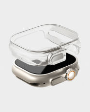 Uniq Garde Hybrid Case With Screen Protection For Apple Watch 49mm – Crystal Clear