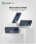 Amazingthing Titan Pro Magnetic Case Grip Ring Set For iPhone 15 Pro 6.1 (Grey)
