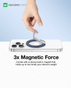 Amazingthing Titan Pro Magnetic Case Grip Ring Set For IPhone 15 Pro Max 6.7 (Blue)