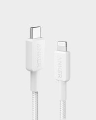 Anker 322 USB-C to Lightning Braided Cable 6ft A81B6H21 (White) in Qatar