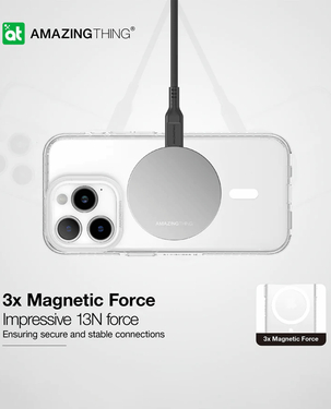 Amazingthing Titan Pro Magnetic Case For IPhone 15 Pro Max 6.7  (Grey)