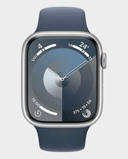 Apple Watch Series S9 MR903 GPS 41 mm (S/m) Silver Aluminum Case With Storm Blue Sport Band