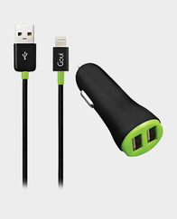 Goui Eve-I Plus 2 USB Powerful Car Chargers With Lightning Cable 1m in Qatar