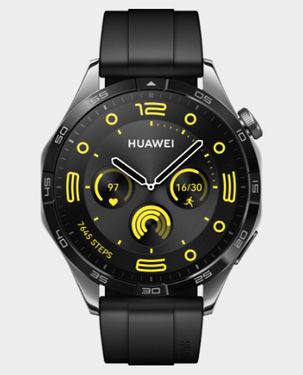 Huawei Watch GT 4 46mm (Black Fluoroelastomer Strap)