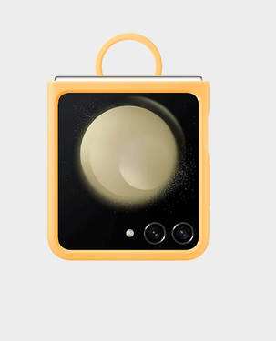 Samsung Silicone Case With Ring For Galaxy Flip 5  EF-PF731TOEG  (Apricot)