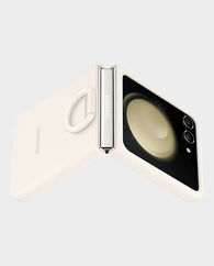 Samsung Silicone Case With Ring For Galaxy Flip 5 EF-PF731TUEG (Cream)