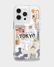 SwitchEasy City Magsafe Hand Drawn Print Case For iPhone 15 Pro Max (Tokyo) in Qatar