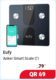 Buy Eufy By Anker Smart Scale C1 in Qatar