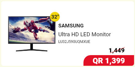 Buy Samsung LU32J590UQMXUE Ultra HD LED Monitor in Qatar