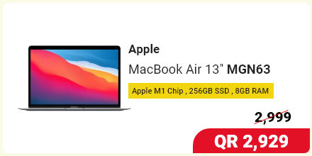 Buy Apple MacBook Air 13 Inch MGN63 in Qatar