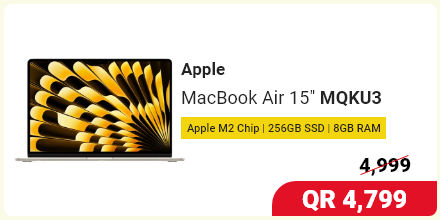Buy Apple MacBook Air 15 inch MQKU3 in Qatar