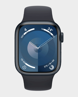 Apple Watch Series 9 MR8W3 GPS 41 mm (M L) Midnight Aluminum Case with Midnight Sport Band