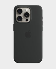 Apple iPhone 15 Pro  MagSafe Silicone Case  (Black )