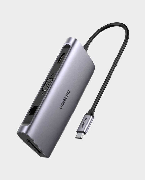 UGreen USB C 6-in-1 Multiport Adapter Hub; Up to 3840 x 2160 Resolution;  HDMI - Micro Center